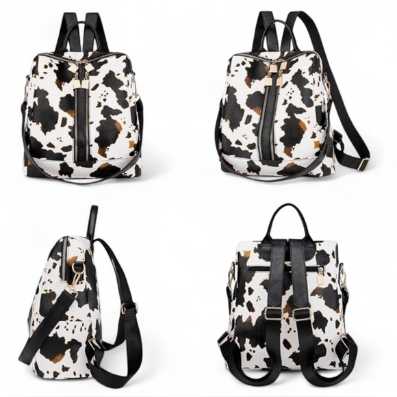 Tan Versatile Backpack with Pouch-Wallet Set-Satchel-Purse-Shoulder Bag